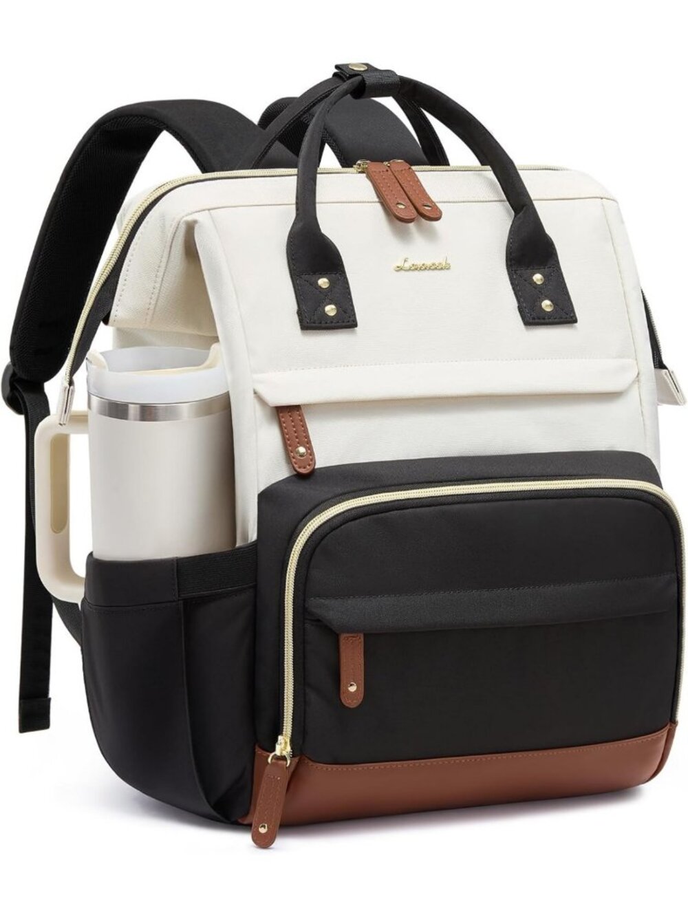 Stylish Waterproof Laptop Backpack for Women, 18" Large Capacity Work & Travel
